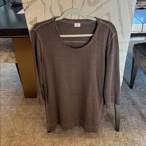 Poetry Chocolate Long Sleeve Top